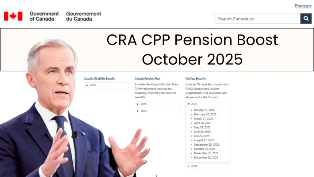 CRA CPP Pension Boost October 2025